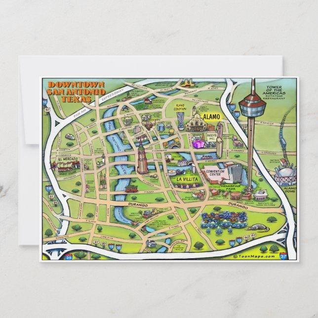 Downtown San Antonio Card (Framsida)