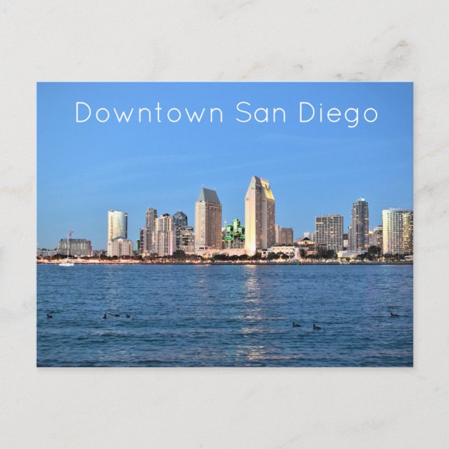 Downtown San Diego Helg Vykort (Framsida)