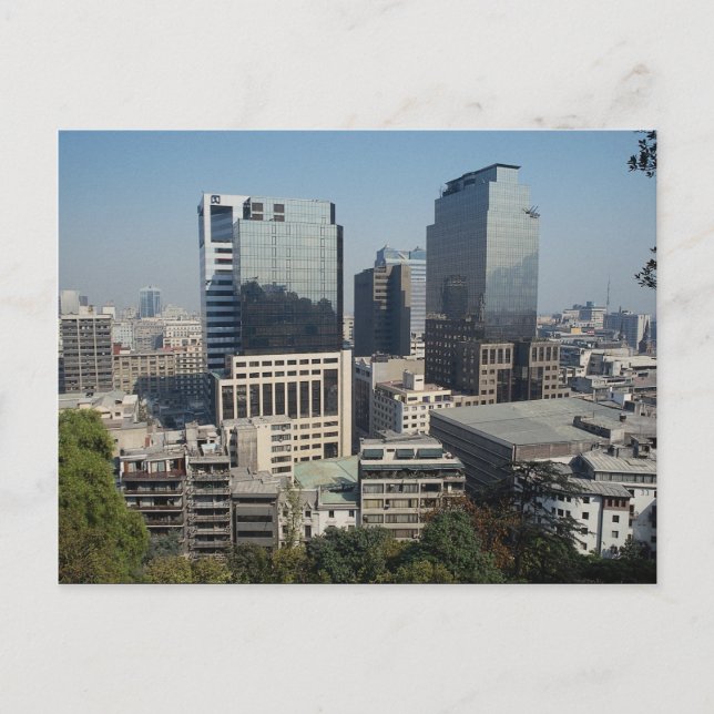 Downtown Santiago, Chile Vykort (Framsida)