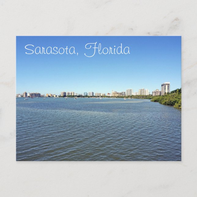 Downtown Sarasota Florida Vykort (Framsida)