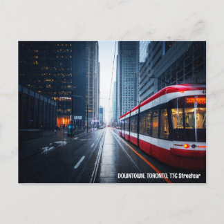 DOWNTOWN, TORONTO, TTC Streetcar Vykort