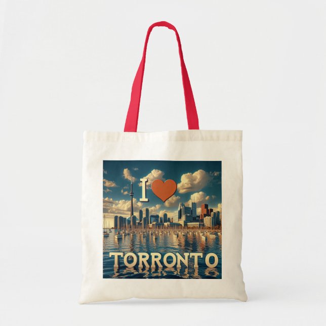Downtown Toronto Waterfront Tote Tygkasse (Framsidan)