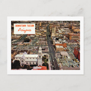 Downtown Tucson, Arizona Vintage Vykort