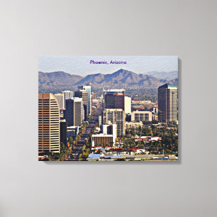 Downtown View of Phoenix, Arizona Canvastryck