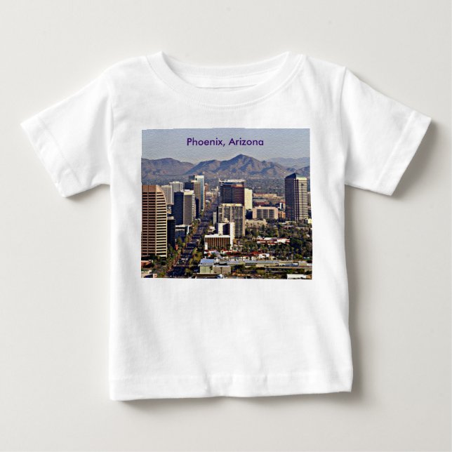 Downtown View of Phoenix, Arizona Tee Shirt (Framsida)