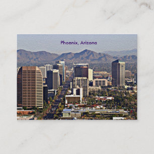 Downtown View of Phoenix, Arizona Visitkort