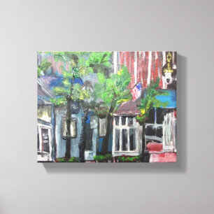 "Downtown Willoughby, Ohio" av Willowcatdesigns Canvastryck