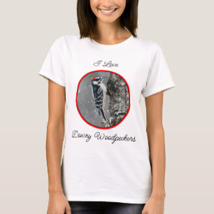 Downy Woodpecker i Snö - Originalfotografi T Shirt