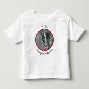 Downy Woodpecker i Snö - Originalfotografi T Shirt