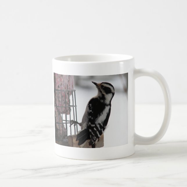 Downy Woodpecker Kaffemugg (Höger)