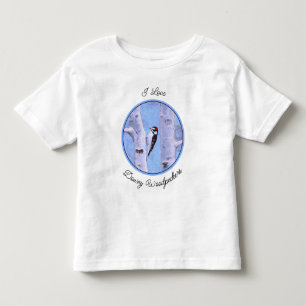 Downy Woodpecker Painting - Original Bird Art T Shirt