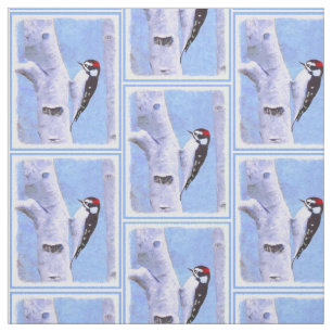 Downy Woodpecker Painting - Original Bird Art Tyg