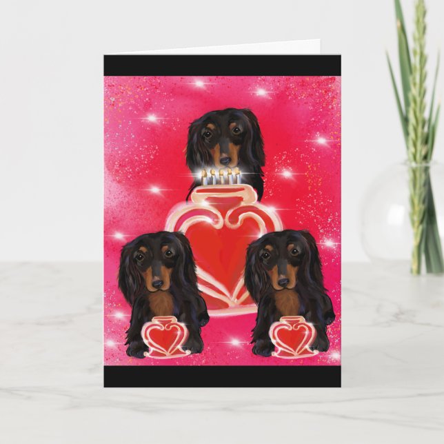 Doxie Alla Hjärtans Dag Kort (Framsida)