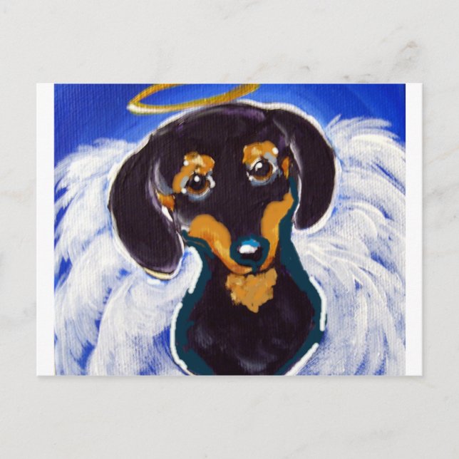 Doxie Ängel Vykort (Framsida)