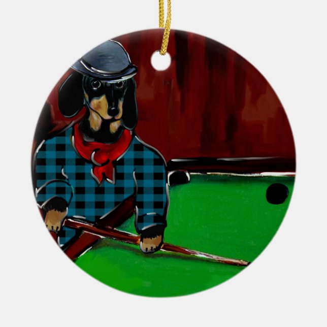 DOXIE BILLIARD  JULGRANSPRYDNAD KERAMIK (Framsidan)