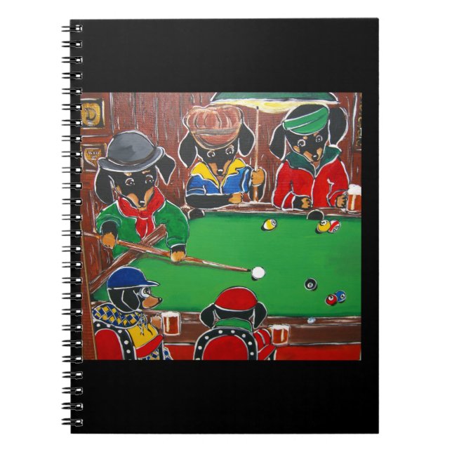 Doxie Billiards Anteckningsbok (Framsidan)