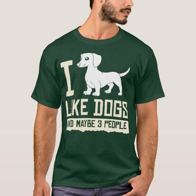 Doxie Dachshund Hund Puppies Owner Älskare T Shirt (Framsida)