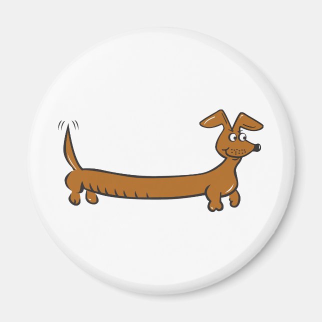 Doxie Dachshund Magnet (Framsidan)