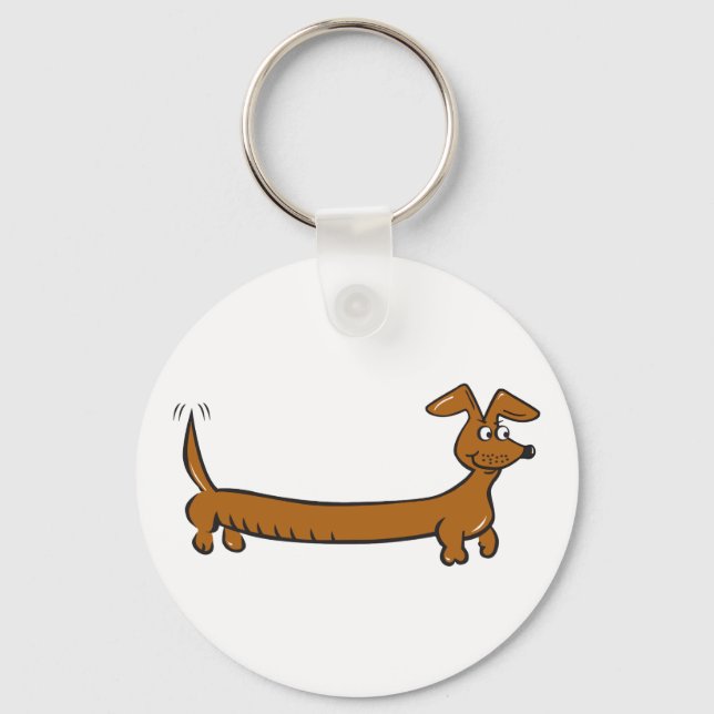 Doxie Dachshund Nyckelring (Framsida)