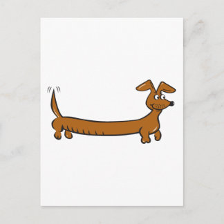 Doxie Dachshund Vykort