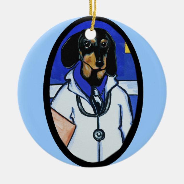 DOXIE DOKTORN  JULGRANSPRYDNAD KERAMIK (Framsidan)