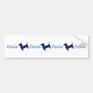 Doxie-Doxie-Doxie-Dachshund Bildekal