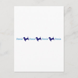 Doxie-Doxie-Doxie-Dachshund Vykort