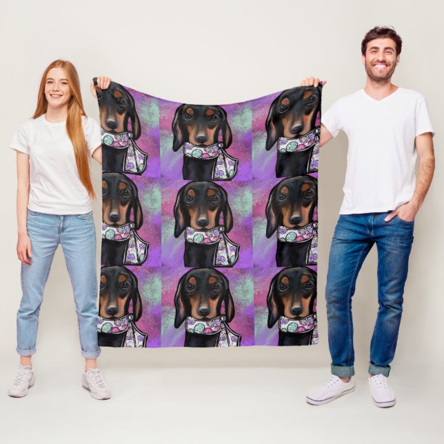 Doxie  fleecefilt (På plats)