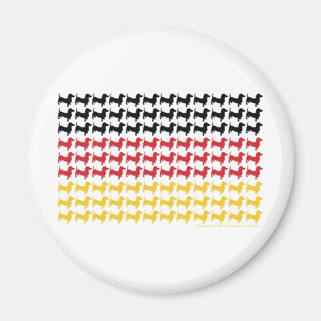 DOXIE-GERMAN-FLAGGA MAGNET (Framsidan)