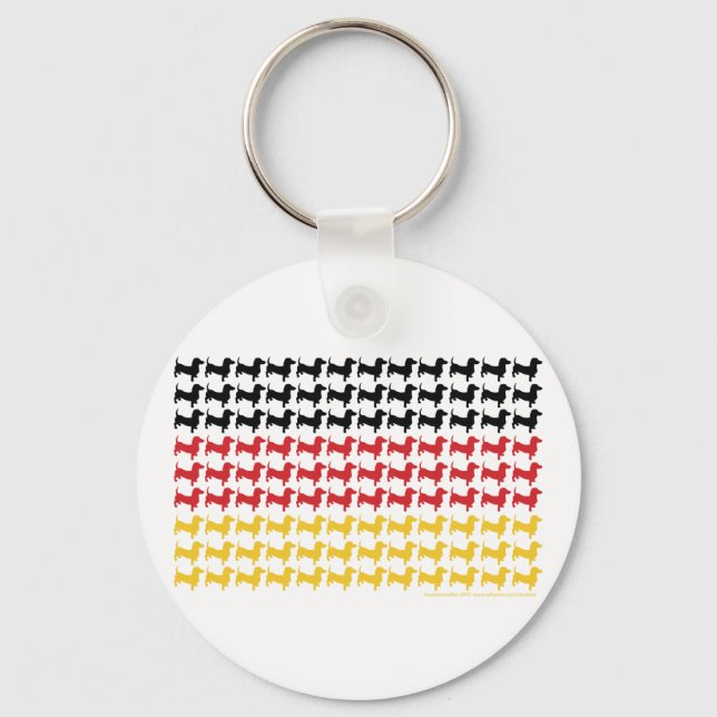 DOXIE-GERMAN-FLAGGA NYCKELRING (Framsida)