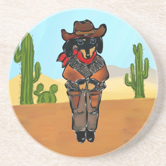 Doxie Gunslinger Underlägg Sandsten (Framsidan)