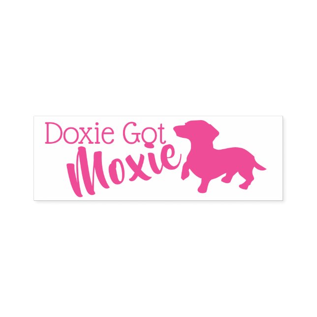 Doxie Har Moxie Self-Inking Frimärke Självfärgande Stämpel (Design)