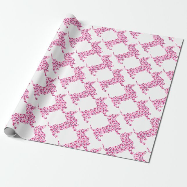 DOXIE-Hjärtor Presentpapper (Utrullad)