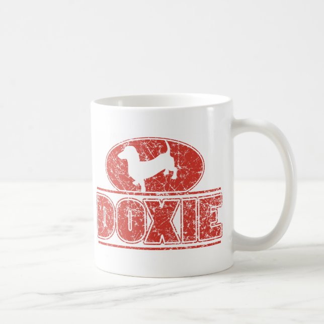 DOXIE-in-Circle-Distress Kaffemugg (Höger)
