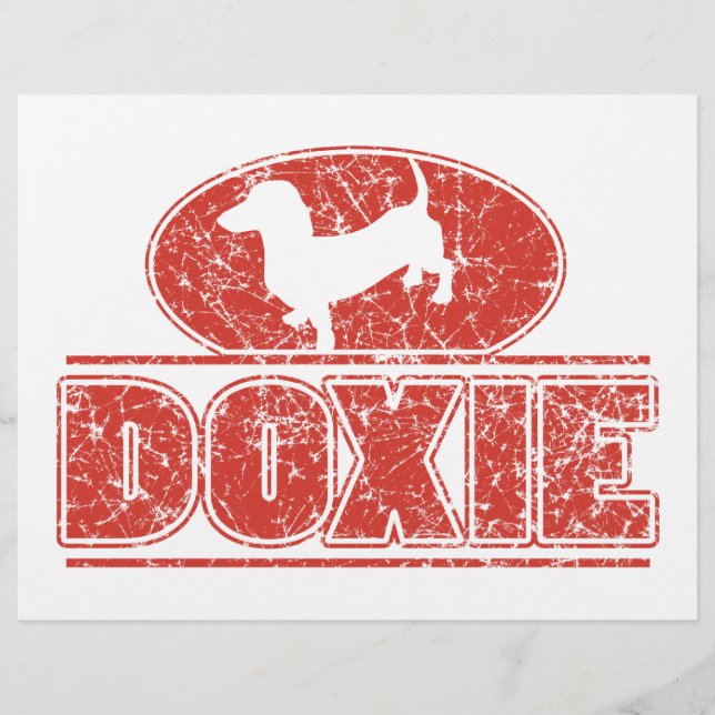 DOXIE-in-Circle-Distress Reklamblad (Framsidan)