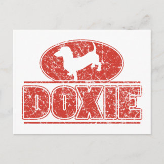 DOXIE-in-Circle-Distress Vykort