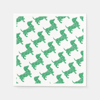 Doxie-in-Shamrocks Pappersservett