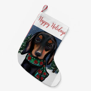 Doxie liten julstrumpa