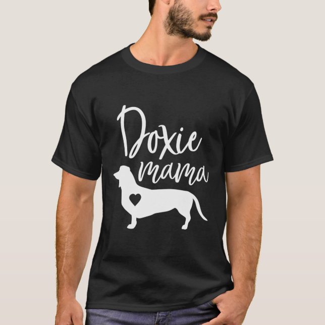 Doxie Mamma Dachshund Mamma Funny Wiener Hund Gift T Shirt (Framsida)