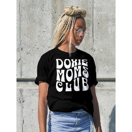 Doxie Mammor Klubb Cute Retro-teckensnitt T Shirt