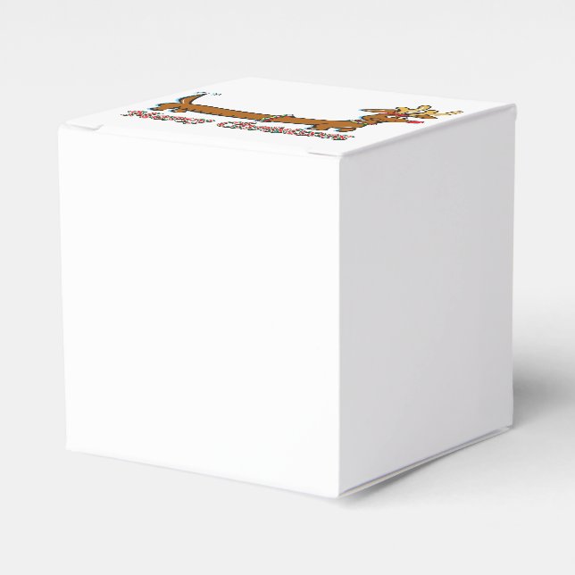 Doxie-Merry-jul Presentaskar (Framsidan Sidan)