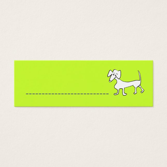 DOXIE PLACECARD LITET VISITKORT (Framsidan)