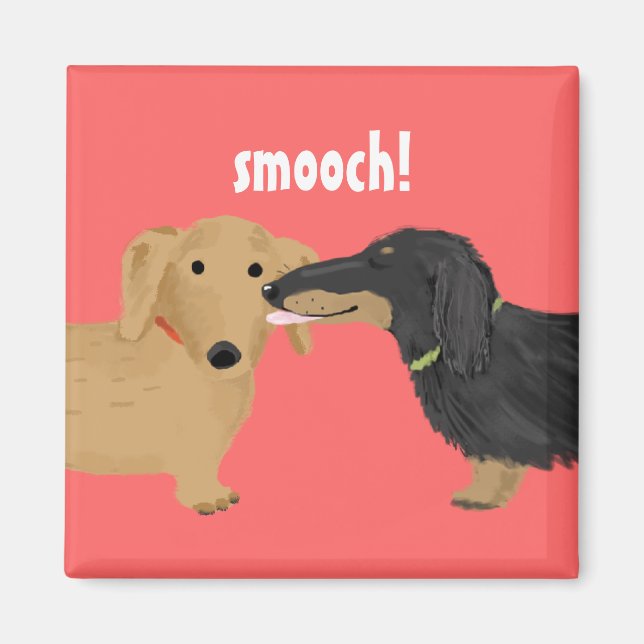 Doxie Pusskyss Magnet (Framsidan)