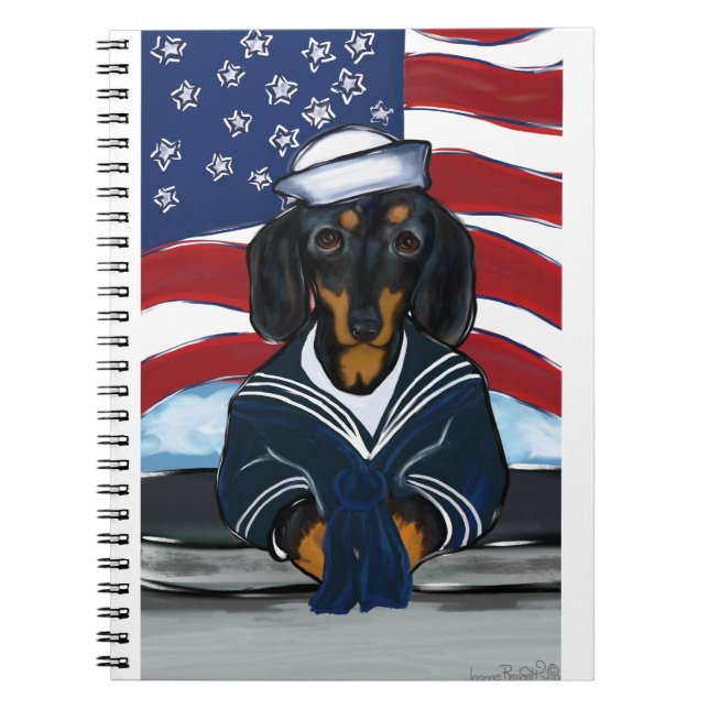 Doxie Sailor Anteckningsbok (Framsidan)