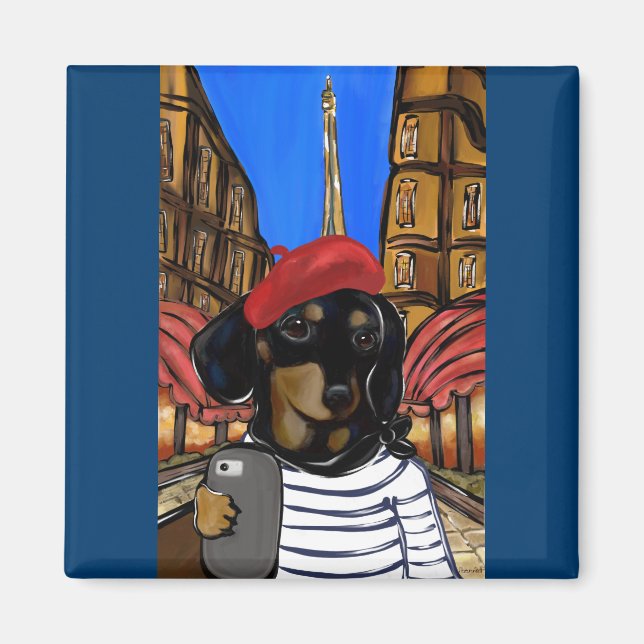 Doxie Selfie Magnet (Framsidan)