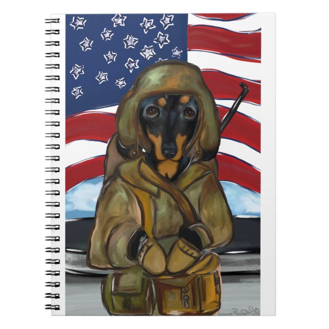 Doxie Soldat Anteckningsbok (Framsidan)