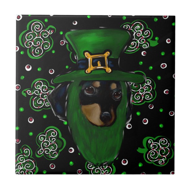 Doxie St. Patty Kakelplatta (Framsidan)