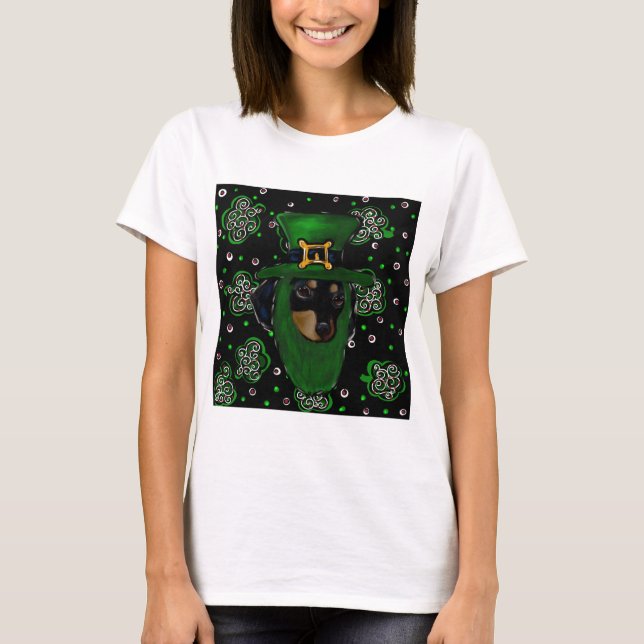 Doxie St. Patty Tee Shirt (Framsida)