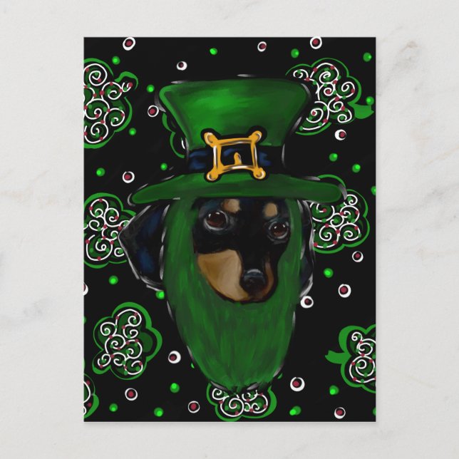 Doxie St. Patty Vykort (Framsida)
