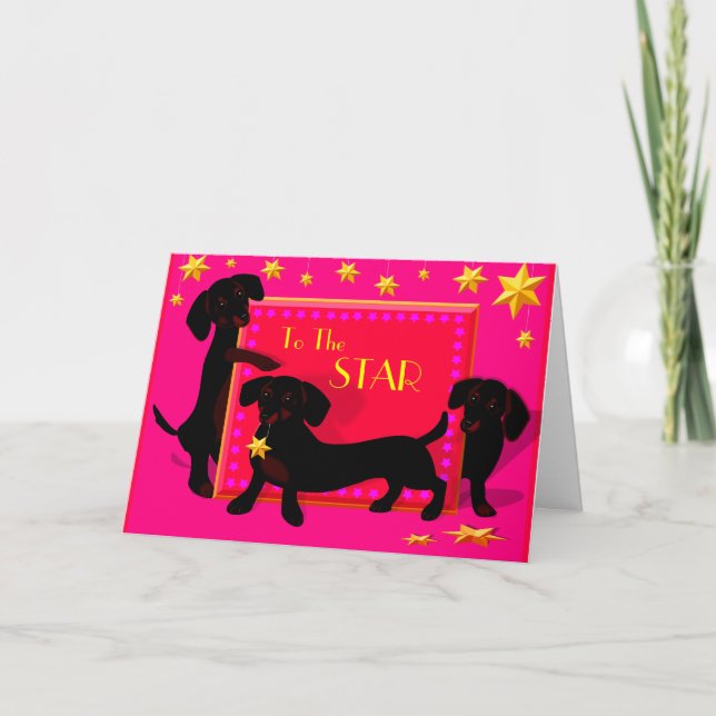 Doxie stjärnakort kort (Framsida)